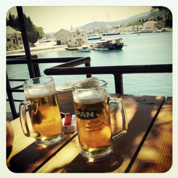 Beer by the see